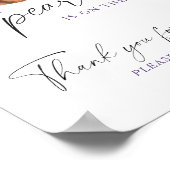 Kleine Pearl Baby Dusche - Danke für Ihre Ankunft Poster (Ecke)