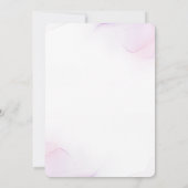 Kleine Pearl Baby Dusche Ocean Wassercolor Einladung (Rückseite)