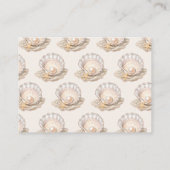 Kleine Pearl Baby Duwer Buchungsanfrage Begleitkarte (Rückseite)