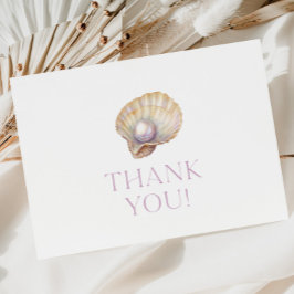 Kleine Pearl Oyster Babydusche Danke Karte