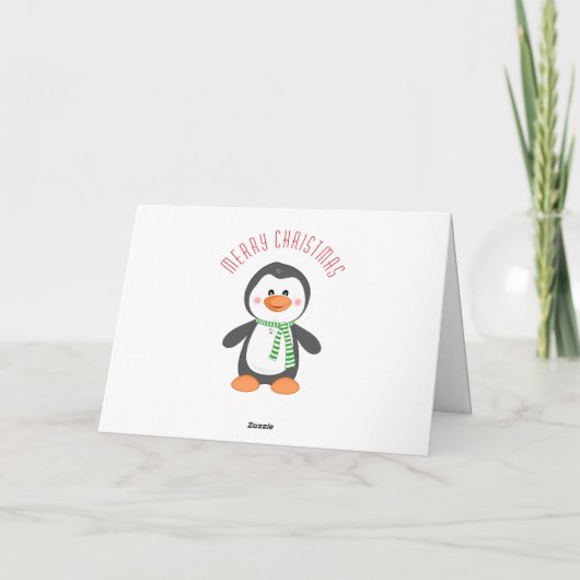 Kleine Penguin Weihnachtskarte (Rückseite)