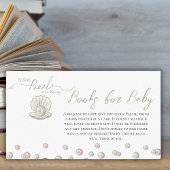 Kleine Perle unter dem Meer Bücher für Babydusche Begleitkarte