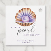 Kleine Perle unter der Meerschweindusche Geschenkanhänger (Rückseite)