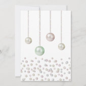 Kleine Perle unter der Perlkerndusche Einladung (Rückseite)