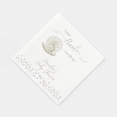 Kleine Perle unter der Perlkerndusche Serviette (Ecke)