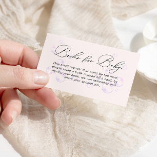 Kleine Perlenbücher für Baby-Dusche Begleitkarte