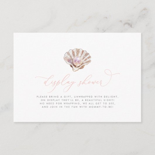 Kleine Perlenbücher für Babydusche Begleitkarte (Vorderseite)