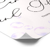 Kleine Perlkarten Geschenke Baby Dusche Poster (Ecke)