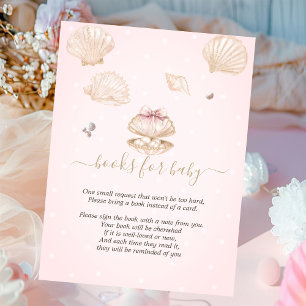 Kleine Perlmuscheln Punkte Baby Shower Begleitkarte