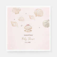 Kleine Perlmuscheln Punkte Baby Shower