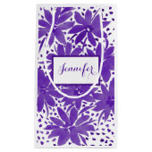 Kleine, Personalisierte, Lila Geschenktasche Kleine Geschenktüte (Vorderseite)