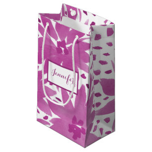 Kleine Personalisierte, rosa Geschenktasche Geschenktüte