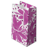 Kleine Personalisierte, rosa Geschenktasche Geschenktüte (Rückseite Schrägansicht)