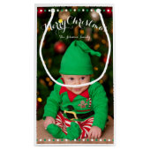 Kleine Personalisierte Weihnachtsgeschenktaschen Kleine Geschenktüte (Rückseite)