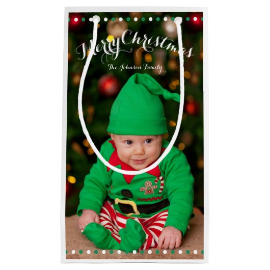 Kleine Personalisierte Weihnachtsgeschenktaschen Kleine Geschenktüte (Vorderseite)