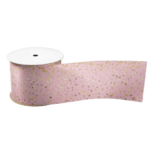 Kleine Petite Golden Stars Satin Ribbon Satinband
