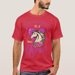 Kleine Pferdefreunde Gaben Glücklich Ein Mini Pfer T-Shirt