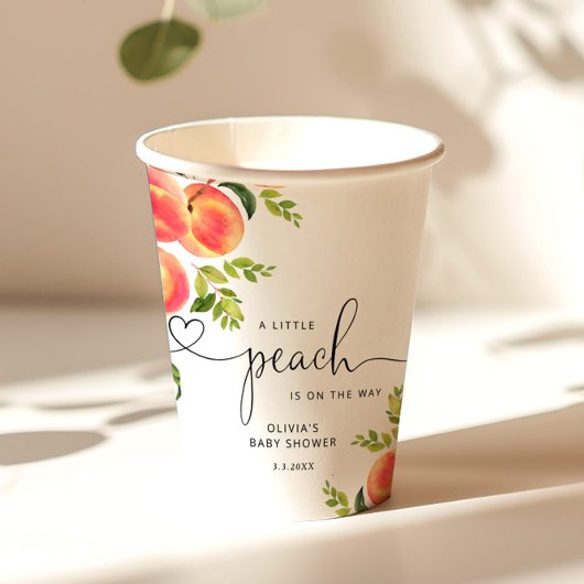 Kleine Pfirsichbrause Pappbecher