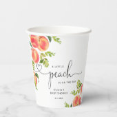 Kleine Pfirsichbrause Pappbecher (Rückseite)