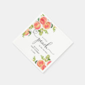 Kleine Pfirsichbrause Serviette (Ecke)