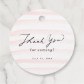 Kleine Pfirsichfarben-Badewanne Kinderdusche Geschenkanhänger (Rückseite)