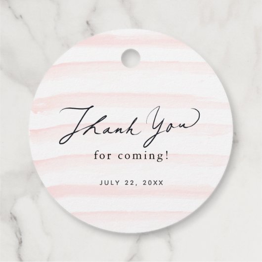 Kleine Pfirsichfarben-Badewanne Kinderdusche Geschenkanhänger (Rückseite)