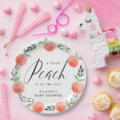 Kleine Pfirsichfarben-Badewanne Kinderdusche Pappteller (Party)