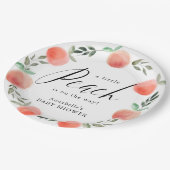 Kleine Pfirsichfarben-Badewanne Kinderdusche Pappteller (Schrägansicht)