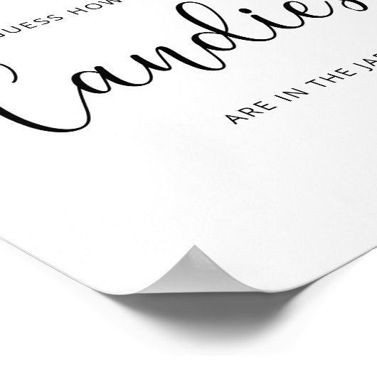 Kleine Pfirsichrätchen, wie viele Bonbons Poster (Ecke)