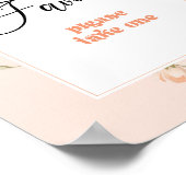 Kleine Pfirsichthemen Favoriten bitte nehmen Sie e Poster (Ecke)