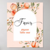 Kleine Pfirsichthemen Favoriten bitte nehmen Sie e Poster (Vorne)