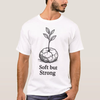Kleine Pflanze pflanzt auf Erde, T-Shirt-Design T-Shirt
