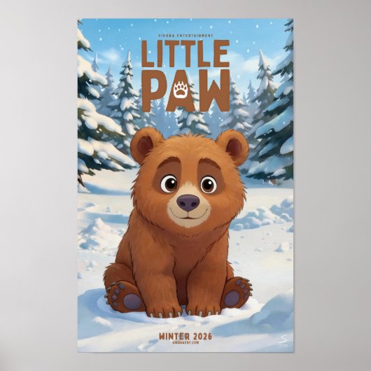 Kleine Pfote Poster (Vorne)