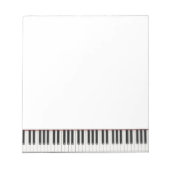 Kleine Piano-Taste Notepad Notizblock (Vorderseite)