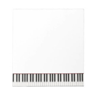 Kleine Piano-Taste Notepad Notizblock