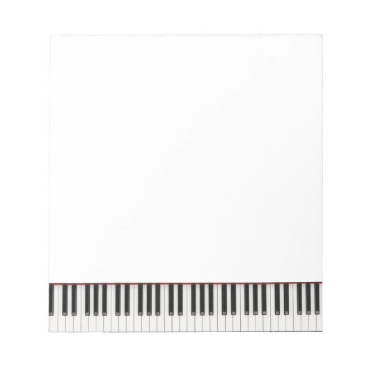 Kleine Piano-Taste Notepad Notizblock (Vorderseite)