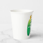 Kleine Pickle Niedliche grüne Pickle mit Sonnenbri Pappbecher (Rechts)