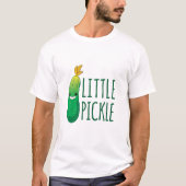 Kleine Pickle Niedliche grüne Pickle mit Sonnenbri T-Shirt (Vorderseite)