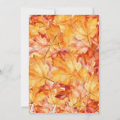 Kleine Pilgrims fallen Wasserfarbe Einladung (Rückseite)