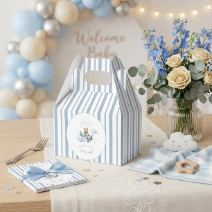 Kleine Pilot-Teddybär-Baby- Boy-Shower  Geschenkschachtel