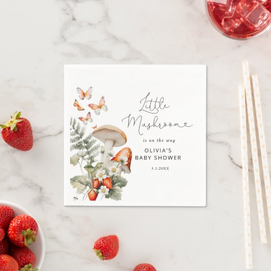 Kleine Pilzdusche fallen Serviette (Beispiel)