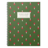 Kleine Pilze (grünes Notebook) Notizblock (Vorderseite)