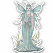 Kleine Pilzmärchen von Renee Lavoie Aufkleber (Vorderseite)