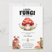 kleine Pilzpilz-Schmetterling-Babydusche Einladung (Vorderseite)