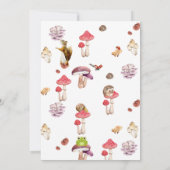 kleine Pilzwalddusche Einladung (Rückseite)