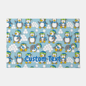 Kleine Pinguine Background Doormat Fußmatte (Vorderseite)