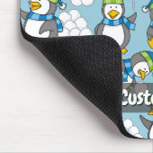 Kleine Pinguine Background Mouse Pad Mousepad (Ecke)