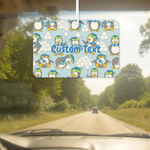 Kleine Pinguine Hintergrund Auto-Luftverbesserer Autolufterfrischer