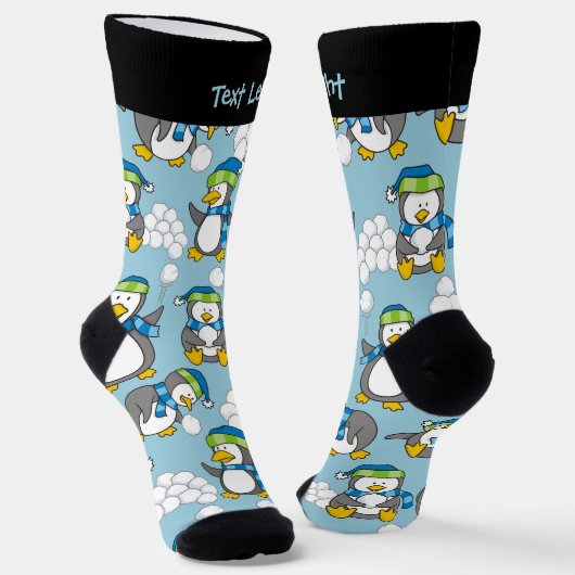 Kleine Pinguine Pattern Socks Socken (Gewinkelt)