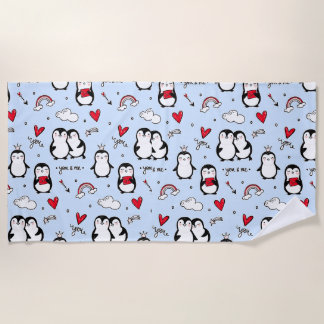Kleine Pinguine Strandtuch